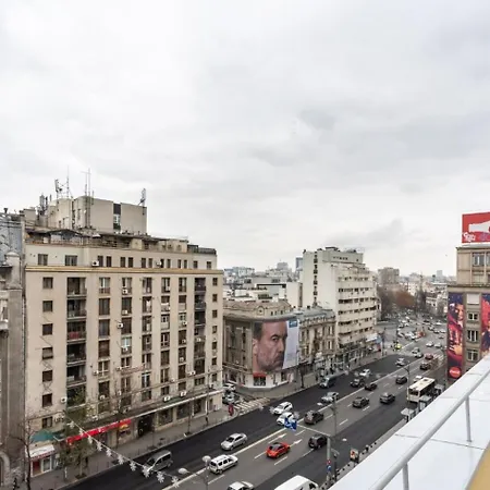 Modern Loft With View In Piata Romana アパート