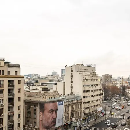 Modern Loft With View In Piata Romana Апартаменты Бухарест
