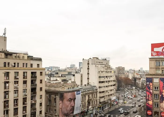 Modern Loft With View In Piata Romana Апартаменты Бухарест